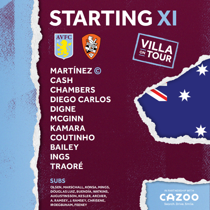 Summary and highlights of Brisbane Roar 0-1 Aston Villa in Friendly